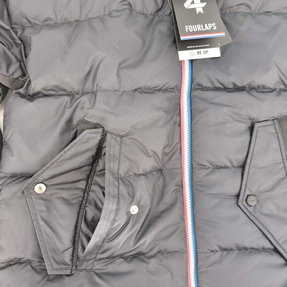 4 Laps FourLaps Black Women's Cover Down Jacket Goose Down Puffer - Size S - NWT - Picture 7 of 16